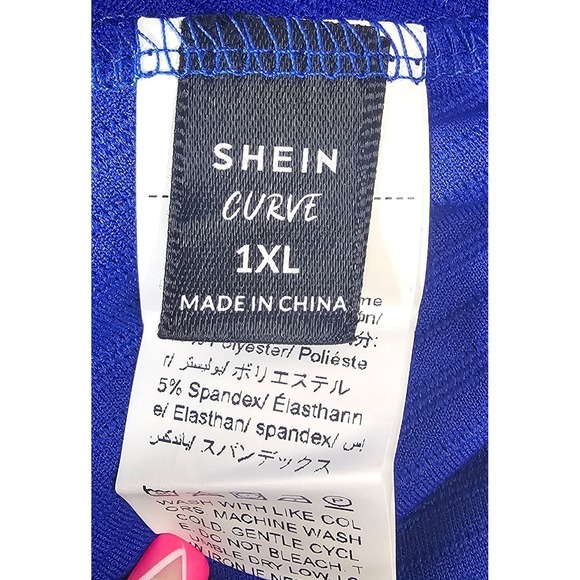 Bundle of 2 Shein Curve Tank Top Tie Front Sleeveless Casual Ribbed Size 1XL - Picture 5 of 5